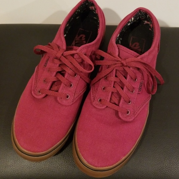 maroon vans shoes for sale